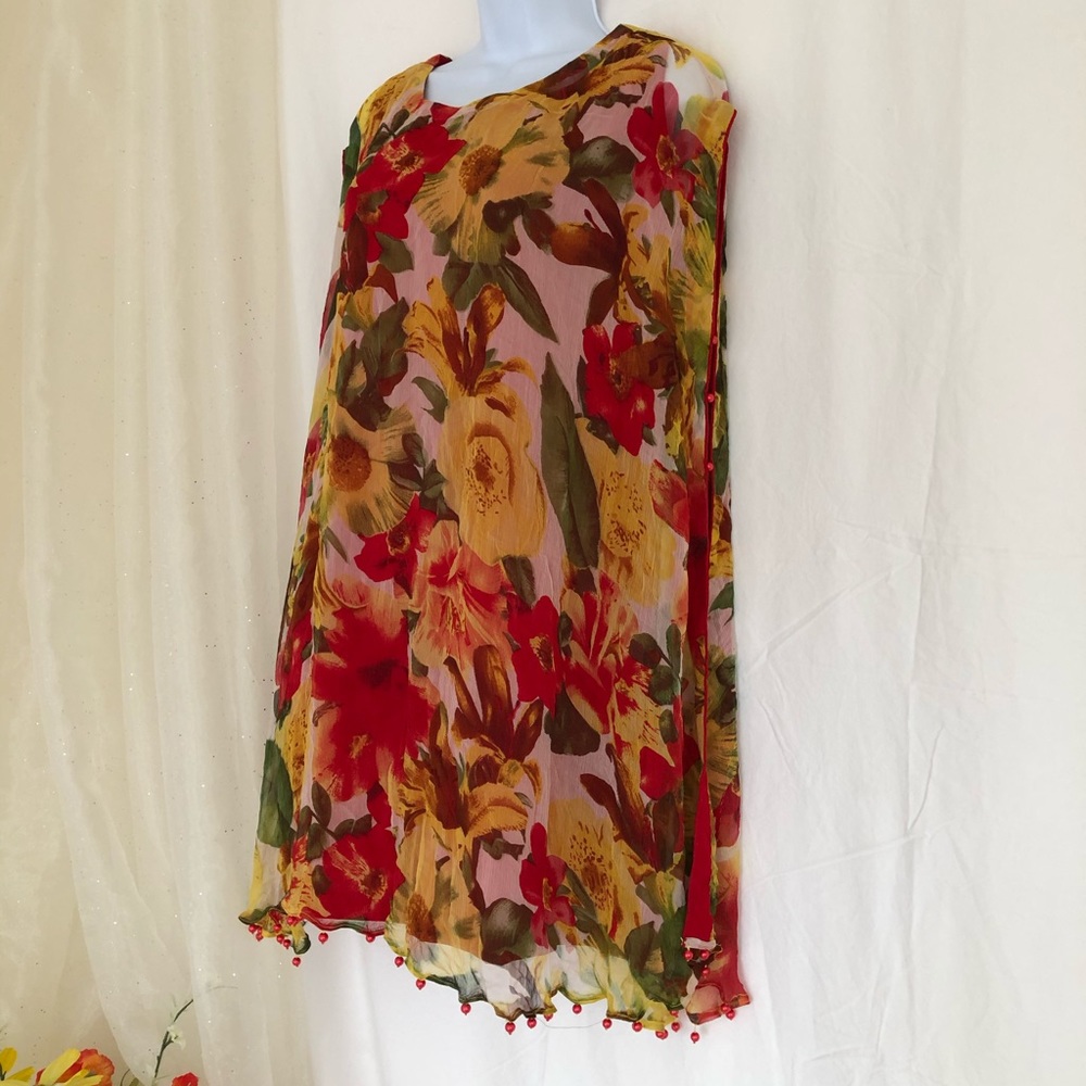 Beautiful chiffon poncho style top